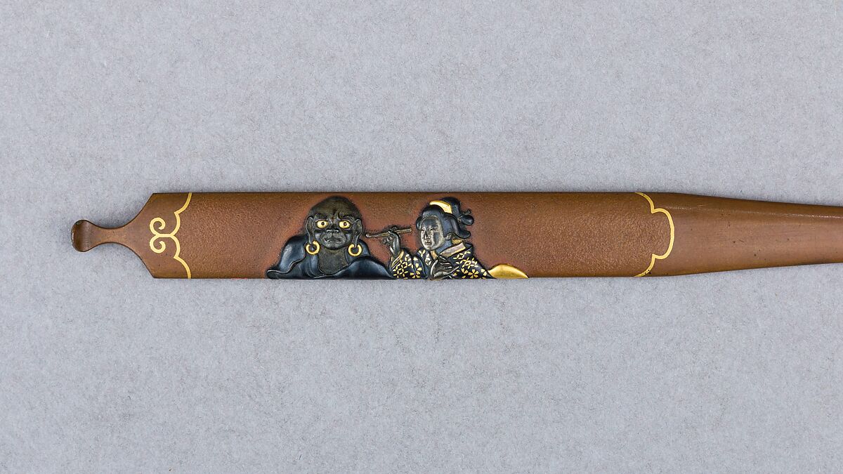 Hair Dressing Tool (Kogai), Copper, copper-silver alloy (shibuichi), gold, copper-gold alloy (shakudō), silver, Japanese