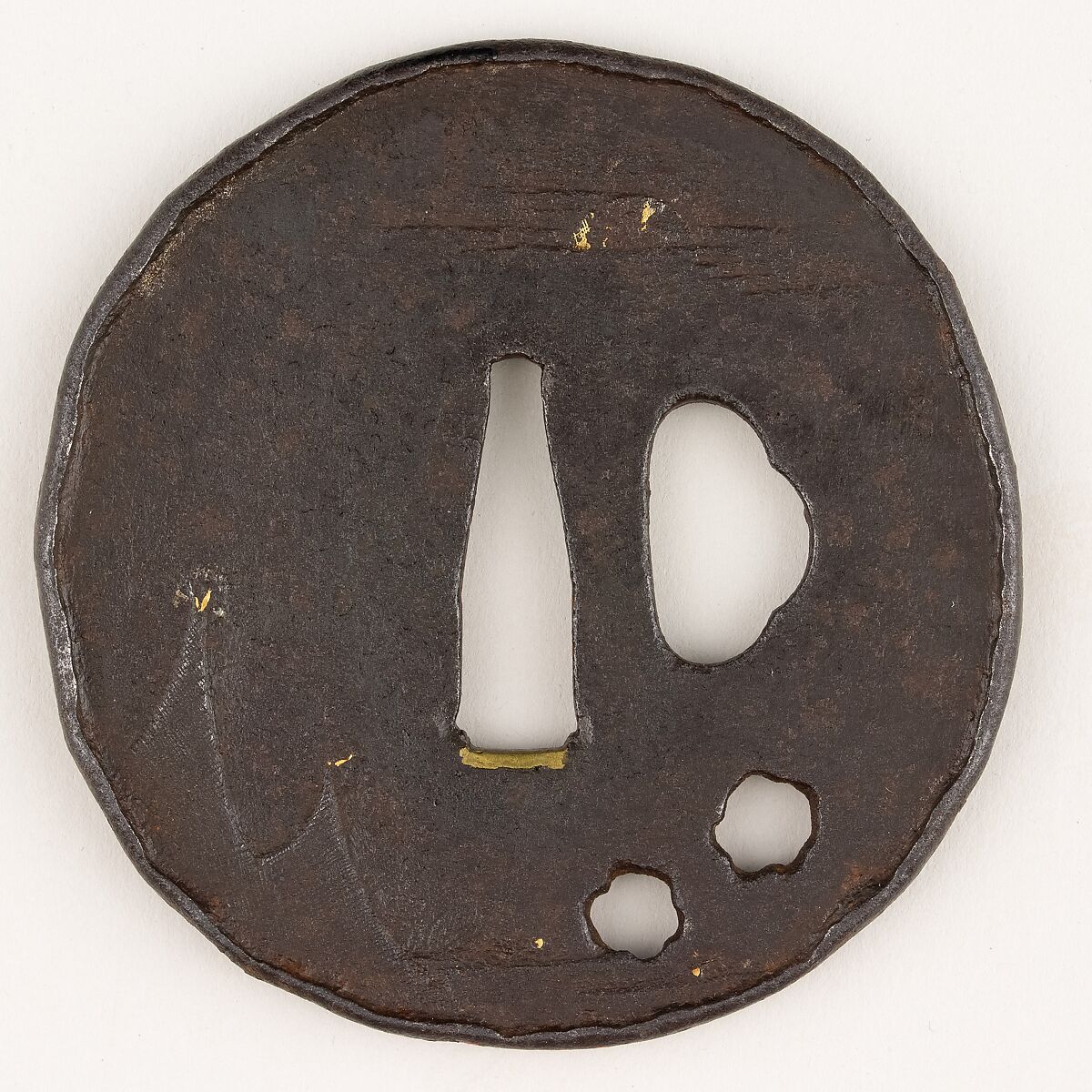 Sword Guard (Tsuba), Iron, Japanese