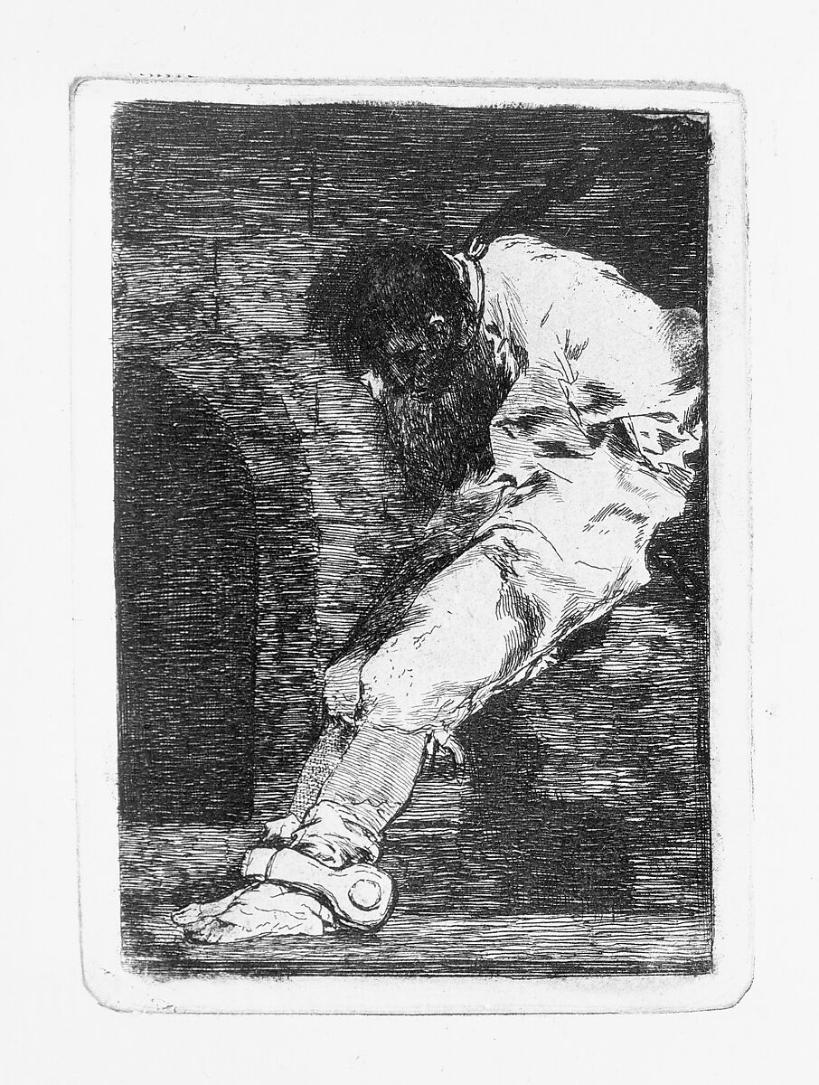 'If he is guilty, let him die quickly' (Si es delinquente qe. muera presto), Goya (Francisco de Goya y Lucientes) (Spanish, Fuendetodos 1746–1828 Bordeaux), Etching