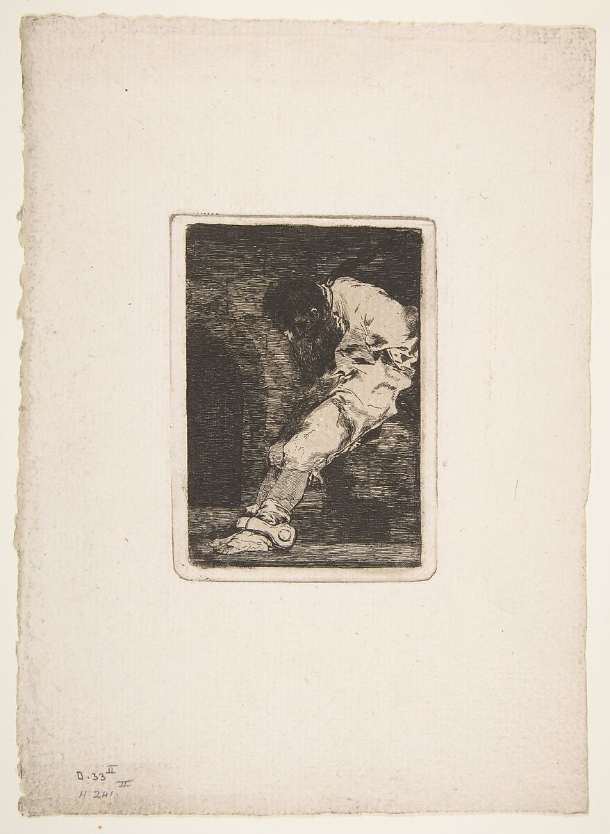 'If he is guilty, let him die quickly' (Si es delinquente qe. muera presto), Goya (Francisco de Goya y Lucientes) (Spanish, Fuendetodos 1746–1828 Bordeaux), Etching