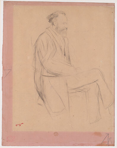 Édouard Manet, Seated, Right Profile