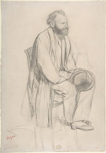 Édouard Manet, Seated, Holding His Hat