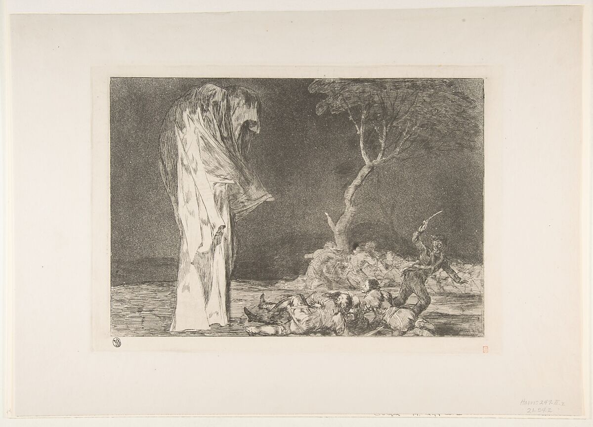 'Folly of Fear' from the 'Disparates' (Follies / Irrationalities), Goya (Francisco de Goya y Lucientes)  Spanish, Etching, burnished aquatint, drypoint