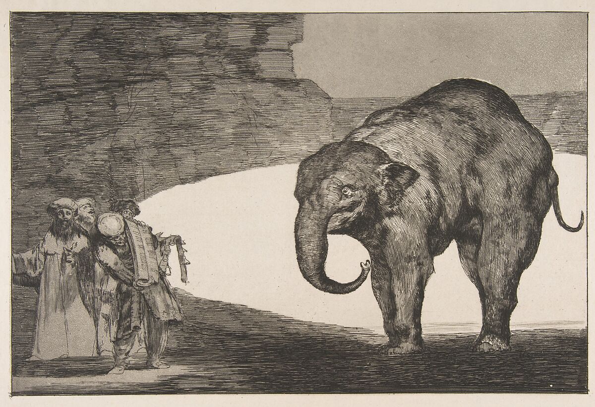 'Animal Folly' from the 'Disparates' (Follies / Irrationalities), Goya (Francisco de Goya y Lucientes) (Spanish, Fuendetodos 1746–1828 Bordeaux), Etching, aquatint, drypoint on Japan paper 