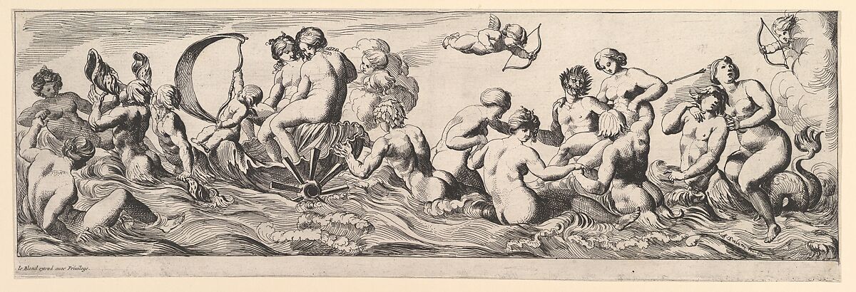 Bacchanal, Pierre Brebiette (French, Mantes-sur-Seine ca. 1598–1642 Paris), Etching 