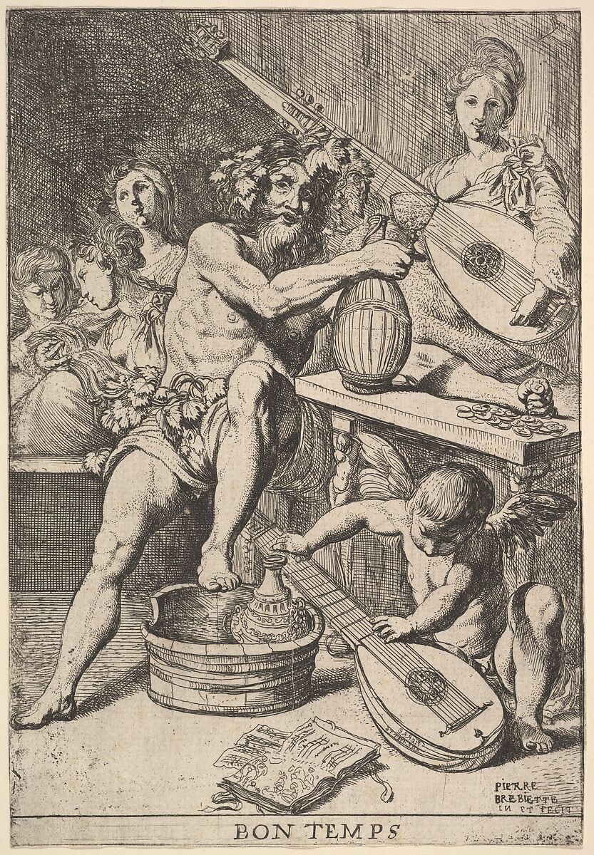 Bon Temps, Pierre Brebiette (French, Mantes-sur-Seine ca. 1598–1642 Paris), Etching 