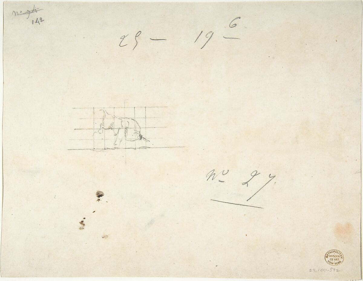 Izards in the Glaciers (Pyrenean Chamois), Antoine-Louis Barye (French, Paris 1795–1875 Paris), Watercolor on wove paper
