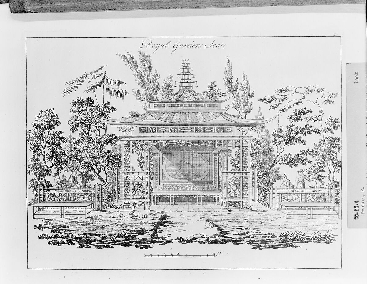 Chinese Architecture, Civil and Ornamental [bound with: Chinese Architecture, Part the Second], P. Decker (British, active London 1759), Illustrations: etching and engraving