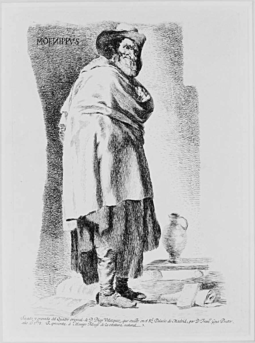 Menippus, after Velázquez, Goya (Francisco de Goya y Lucientes) (Spanish, Fuendetodos 1746–1828 Bordeaux), Etching