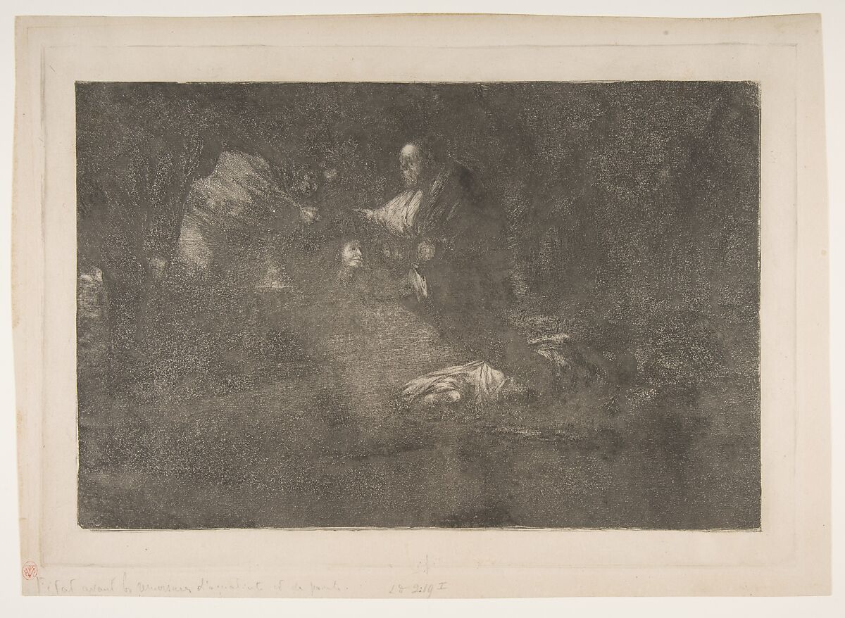 'Funereal Folly' from the 'Disparates' (Follies / Irrationalities), Goya (Francisco de Goya y Lucientes) (Spanish, Fuendetodos 1746–1828 Bordeaux), Etching, burnished aquatint 