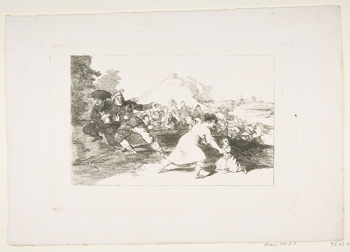 Plate 44 from "The Disasters of War" (Los Desastres de la Guerra): 'I saw it' (Yo lo vi), Goya (Francisco de Goya y Lucientes) (Spanish, Fuendetodos 1746–1828 Bordeaux), Etching, drypoint, burin 