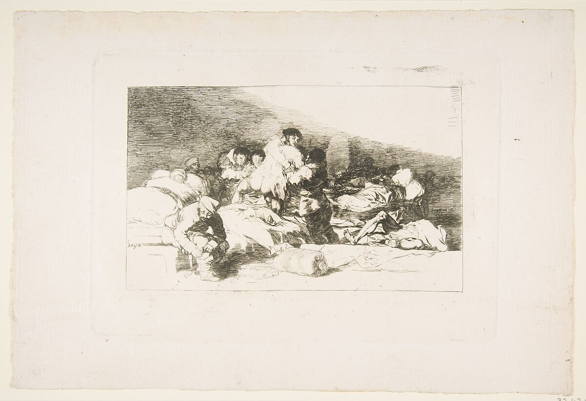 Plate 25 from "The Disasters of War" (Los Desastres de la Guerra): 'These too' (Tambien estos), Goya (Francisco de Goya y Lucientes) (Spanish, Fuendetodos 1746–1828 Bordeaux), Etching, drypoint, and burin (proof impressions) 