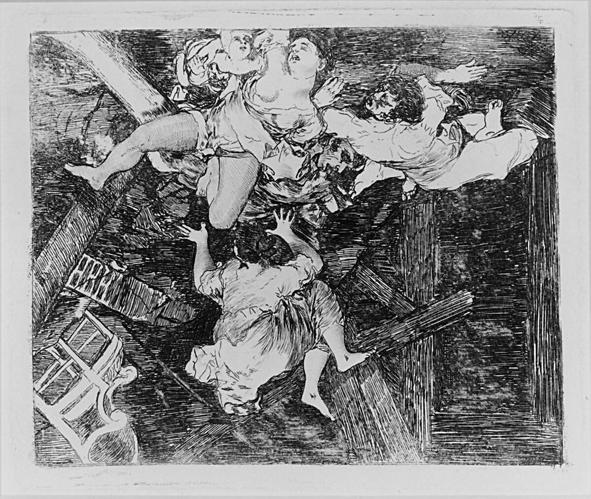 Plate 30 from "The Disasters of War" (Los Desastres de la Guerra): 'Ravages of War' (Estragos de la guerra), Goya (Francisco de Goya y Lucientes) (Spanish, Fuendetodos 1746–1828 Bordeaux), Etching, drypoint, burin, burnisher