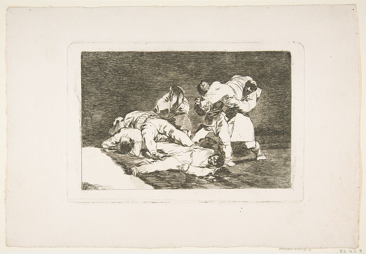 Plate 21 from "The Disasters of War" (Los Desastres de la Guerra): 'It will be the same' (Será lo mismo), Goya (Francisco de Goya y Lucientes) (Spanish, Fuendetodos 1746–1828 Bordeaux), Etching (before lavis is added) 