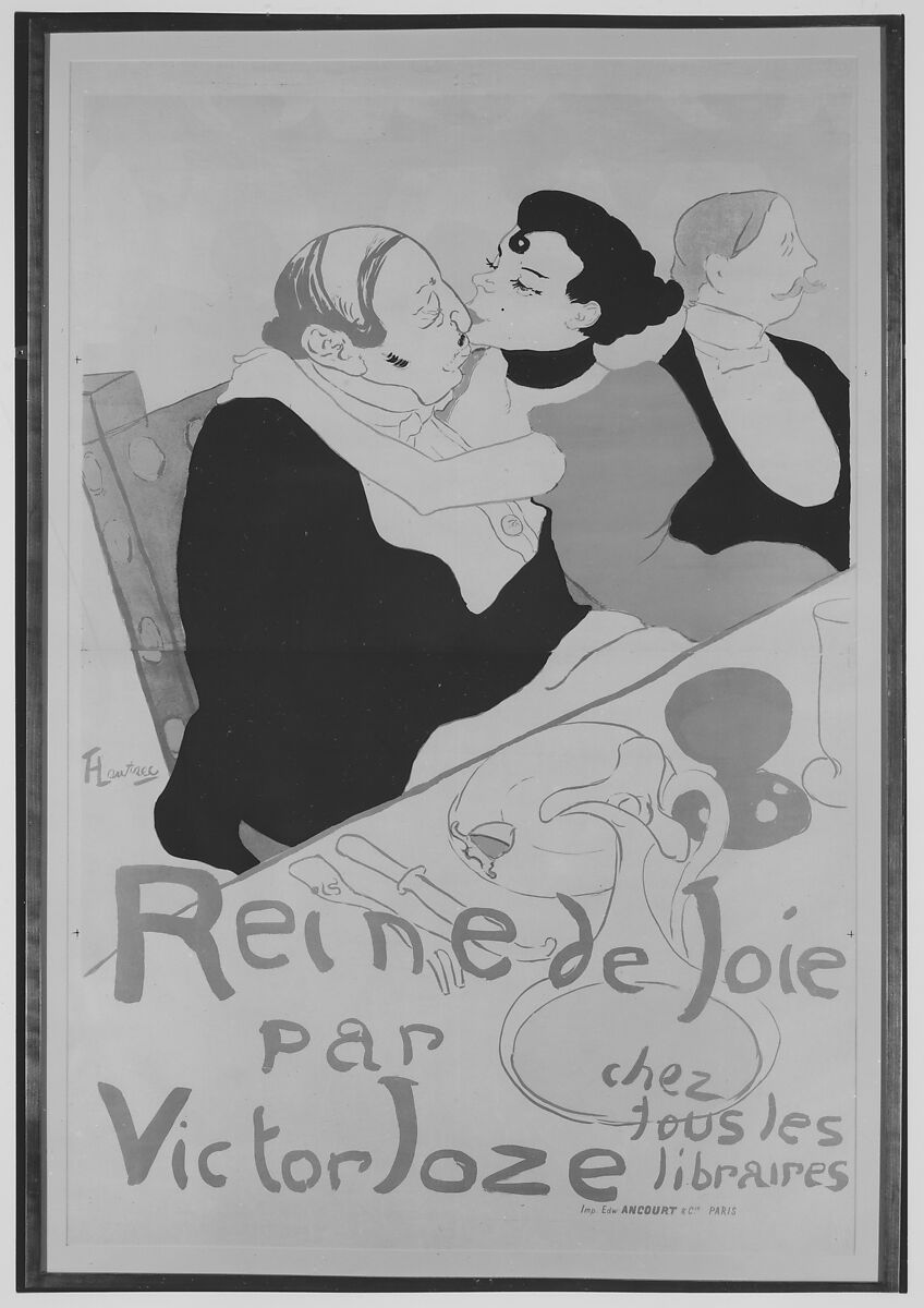Reine De Joie, Henri de Toulouse-Lautrec (French, Albi 1864–1901 Saint-André-du-Bois), Lithograph printed in four colors; machine wove paper 