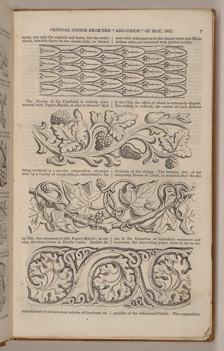 Illustrated Tariff of the Improved Papier-Mâché Picture Frames, also, Enriched Mouldings, made by machinery in twelve feet lengths, without join, Written and published by Charles Frederick Bielefeld (British, active 1836–50), Illustrations: wood engraving, lithographs