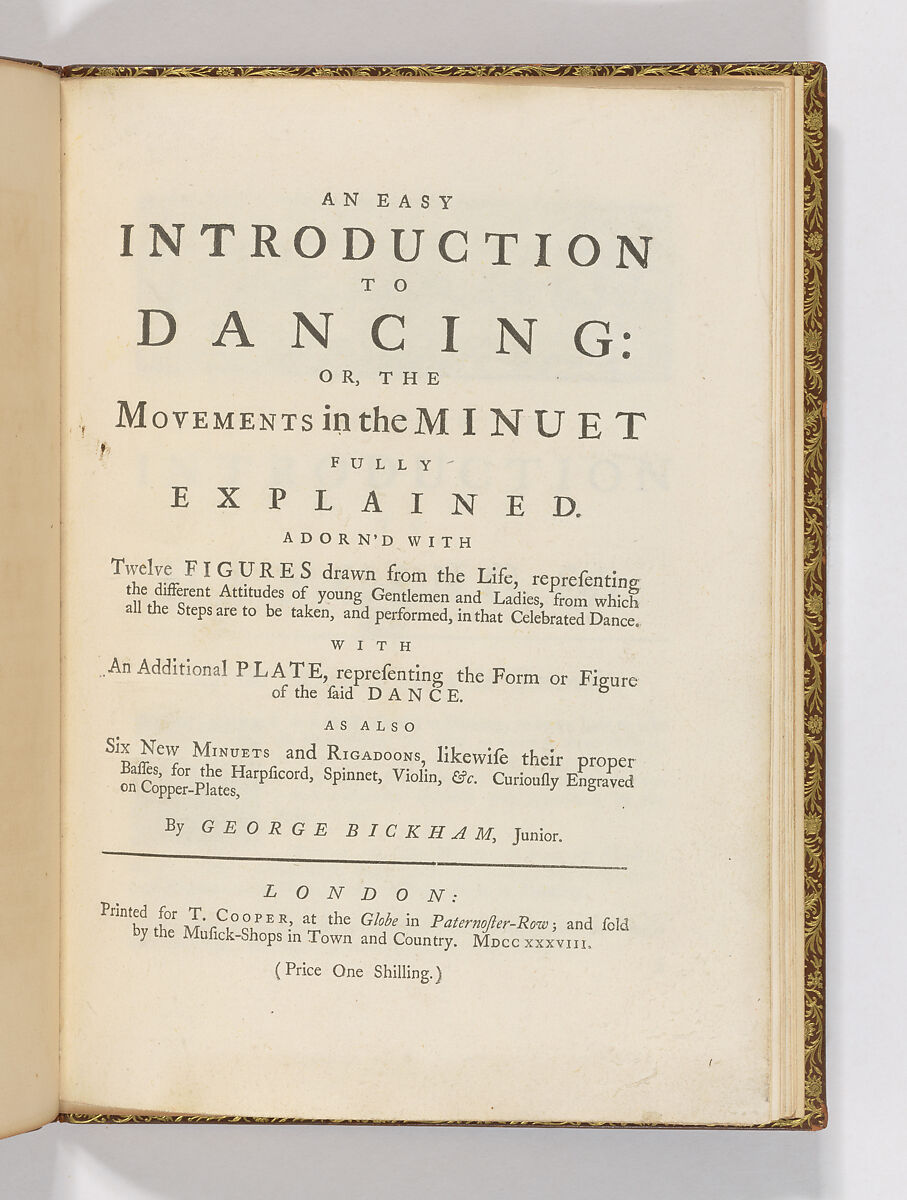 An Easy Introduction to Dancing: or, the Movements in the Minuet Fully Explained, Designed and etched by George Bickham, Jr. (British, London ca. 1704–1771 Richmond, Surrey), Illustrations: etching
