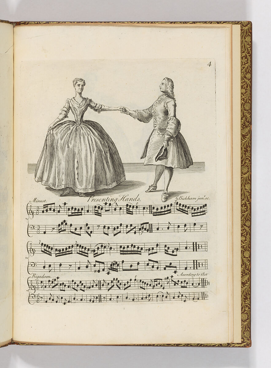 An Easy Introduction to Dancing: or, the Movements in the Minuet Fully Explained, Designed and etched by George Bickham, Jr. (British, London ca. 1704–1771 Richmond, Surrey), Illustrations: etching