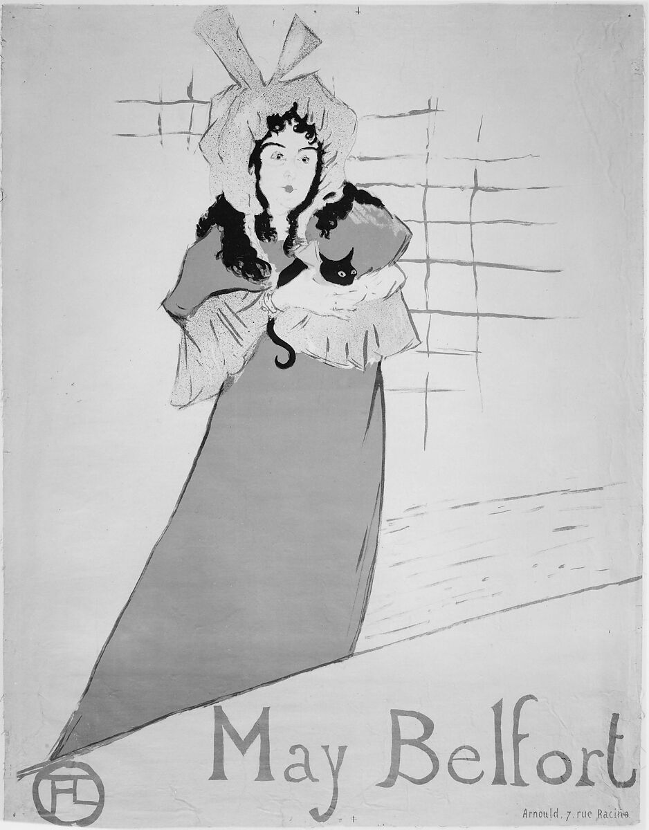 May Belfort, Henri de Toulouse-Lautrec (French, Albi 1864–1901 Saint-André-du-Bois), Lithograph