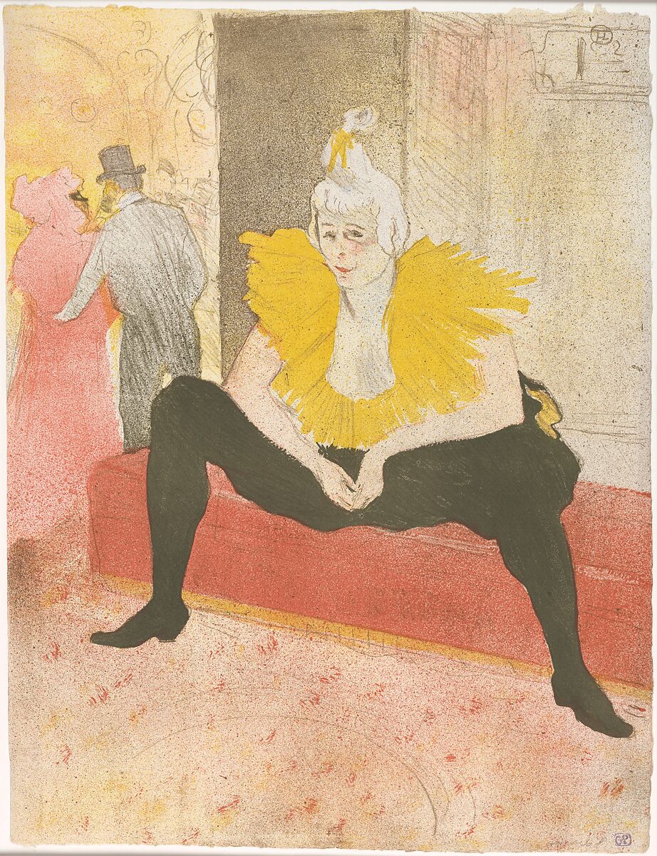 Henri de Toulouse Lautrec The Seated Clowness Mademoiselle Cha