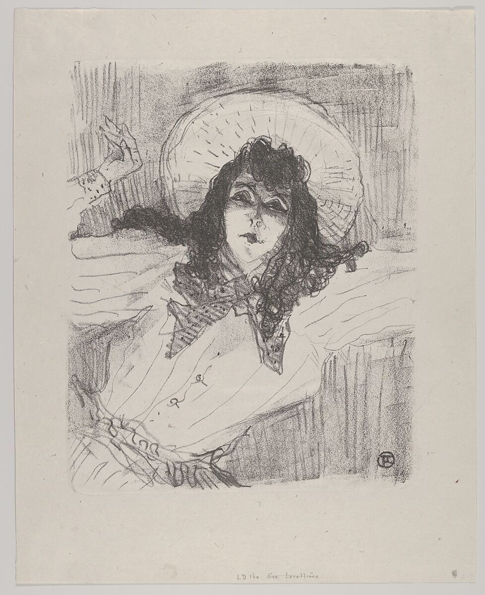 May Belfort, Henri de Toulouse-Lautrec (French, Albi 1864–1901 Saint-André-du-Bois), Crayon lithograph on china paper 