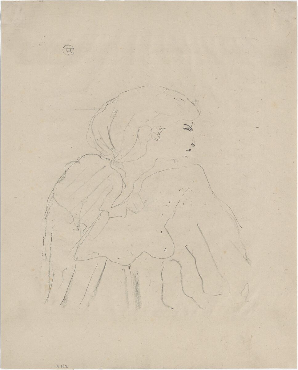 Jane Hading, Henri de Toulouse-Lautrec (French, Albi 1864–1901 Saint-André-du-Bois), Crayon lithograph on china paper 