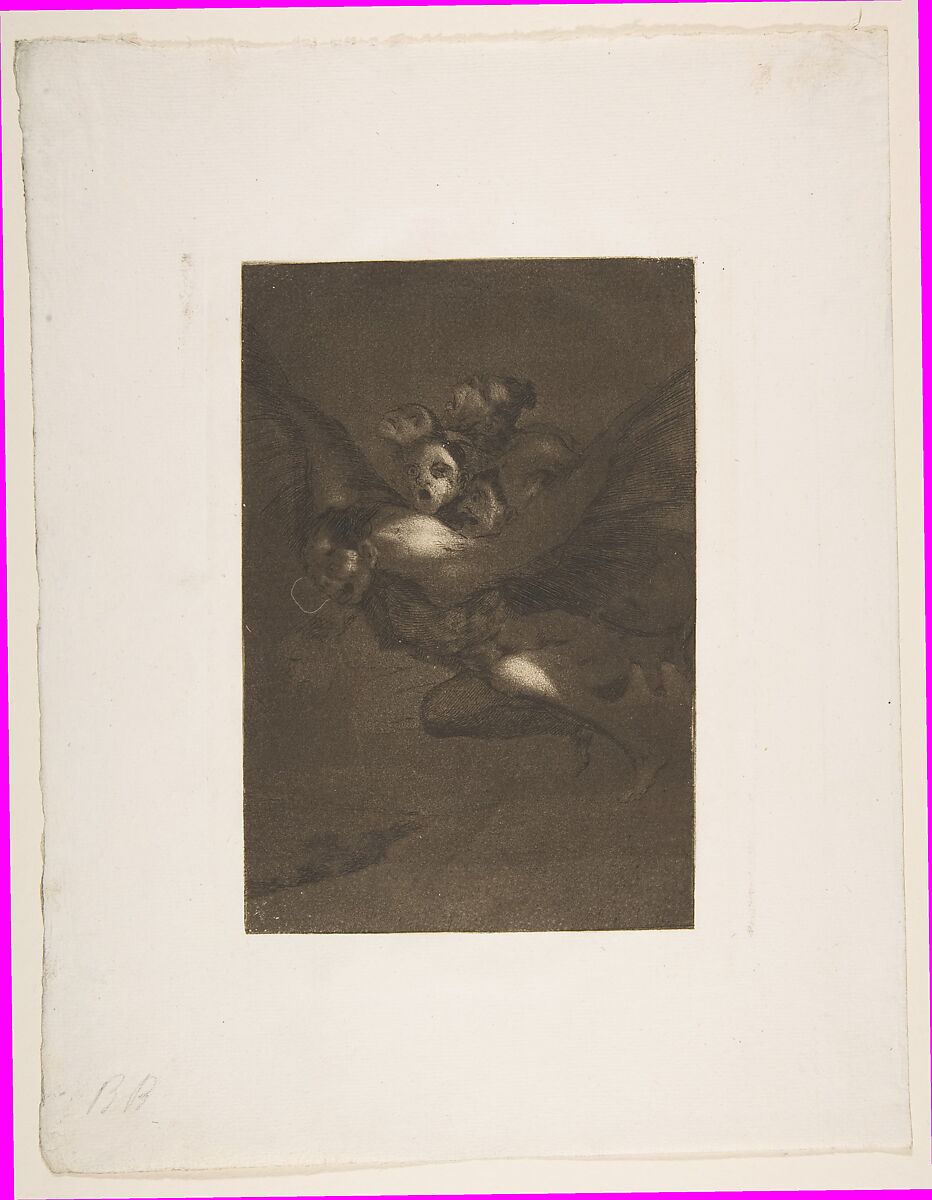 Plate 64 from "Los Caprichos": Bon Voyage (Buen Viage), Goya (Francisco de Goya y Lucientes) (Spanish, Fuendetodos 1746–1828 Bordeaux), Etching, burnished aquatint, burin