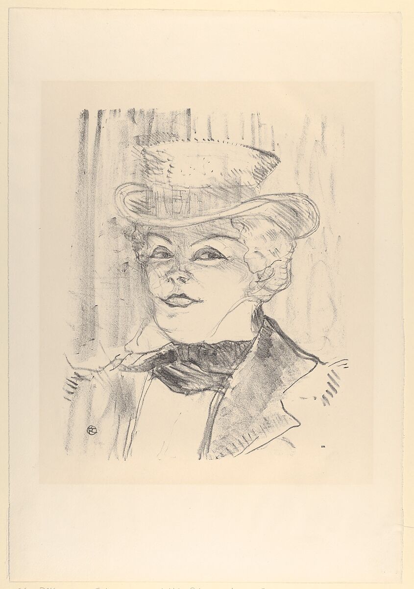 Madame Réjane, Henri de Toulouse-Lautrec (French, Albi 1864–1901 Saint-André-du-Bois), Lithograph on wove paper 