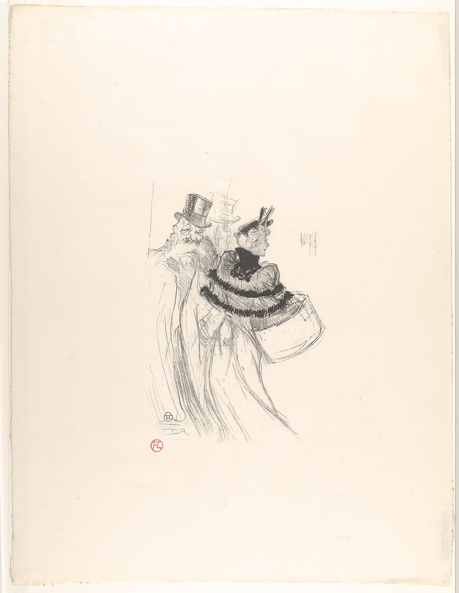 "Les Vieux Messieurs" (The Old Gentlemen), Henri de Toulouse-Lautrec (French, Albi 1864–1901 Saint-André-du-Bois), Lithograph on wove paper 
