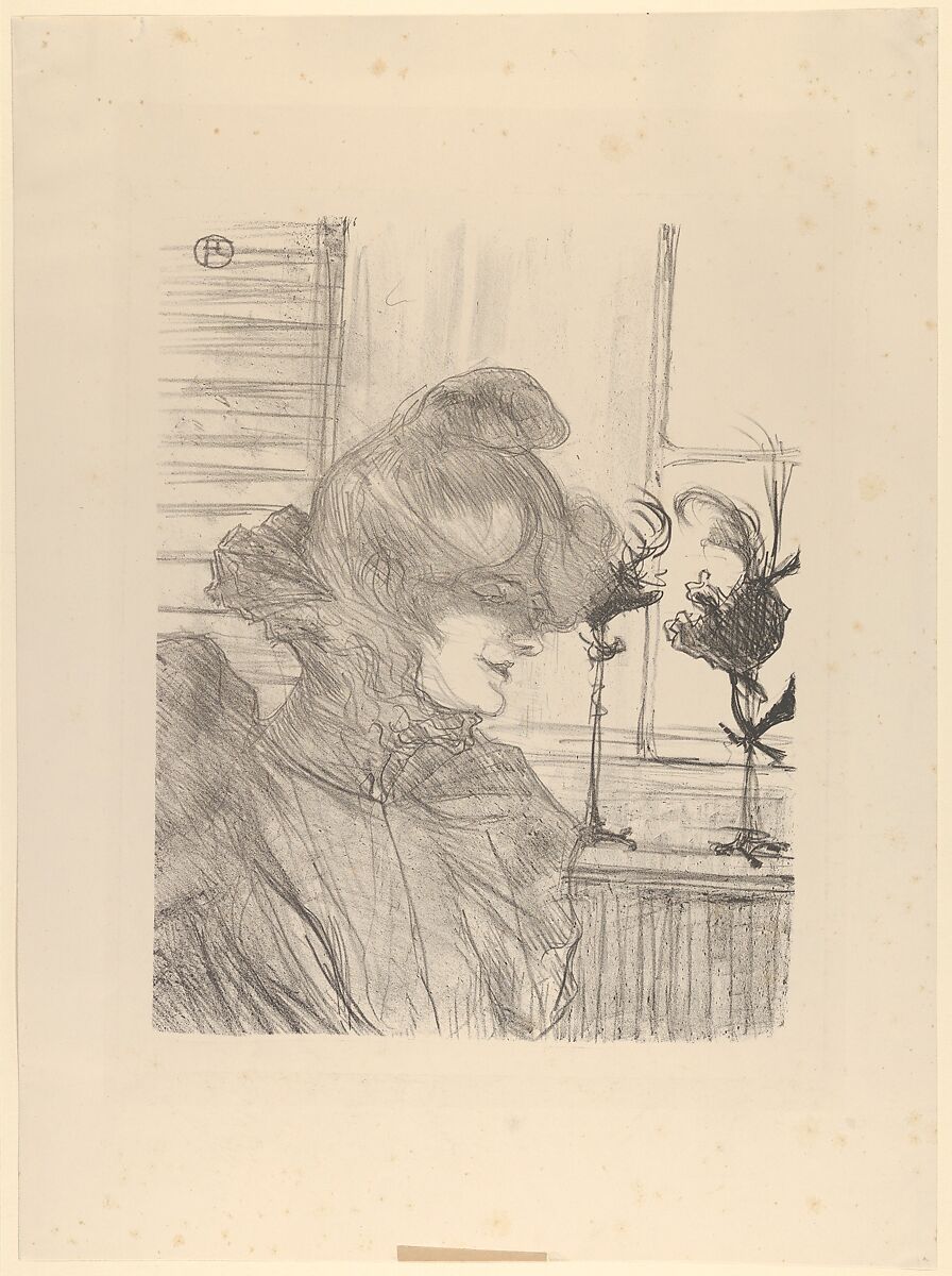 Louise Blouet "Le Margoin", Henri de Toulouse-Lautrec  French, Lithograph on vellum