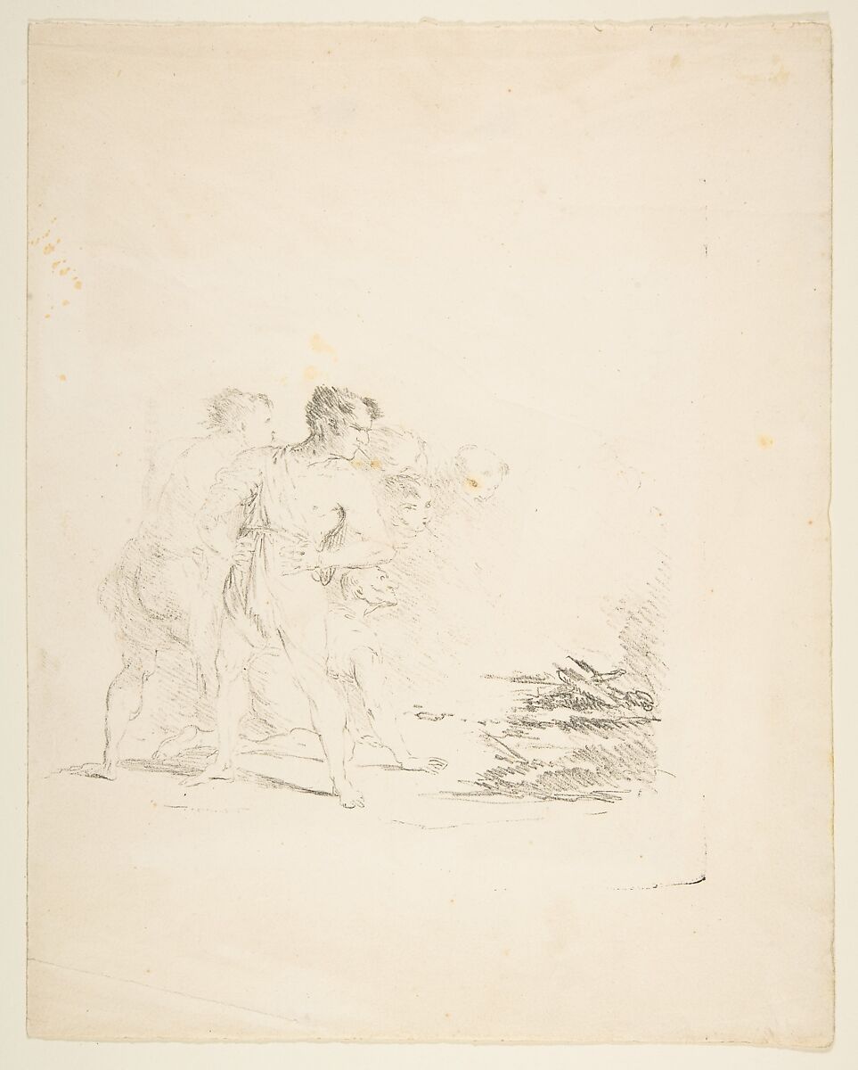 Men Spitting at a Fire, Formerly attributed to Goya (Francisco de Goya y Lucientes) (Spanish, Fuendetodos 1746–1828 Bordeaux), Lithograph 