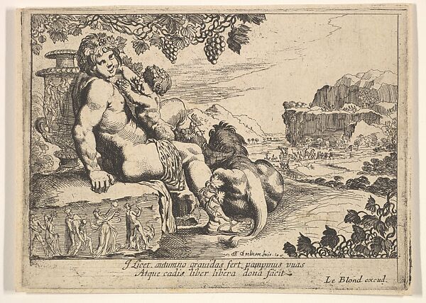 Bacchus, Satyr, and Lion