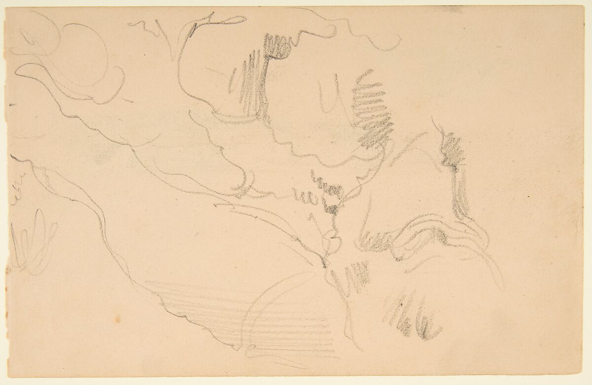 Sketchbook with views of Tours, France and its environs, Eugène Delacroix (French, Charenton-Saint-Maurice 1798–1863 Paris), Graphite and watercolor on wove paper