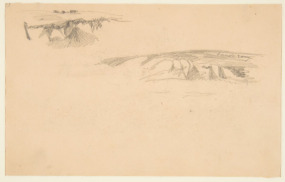 Sketchbook with views of Tours, France and its environs, Eugène Delacroix (French, Charenton-Saint-Maurice 1798–1863 Paris), Graphite and watercolor on wove paper