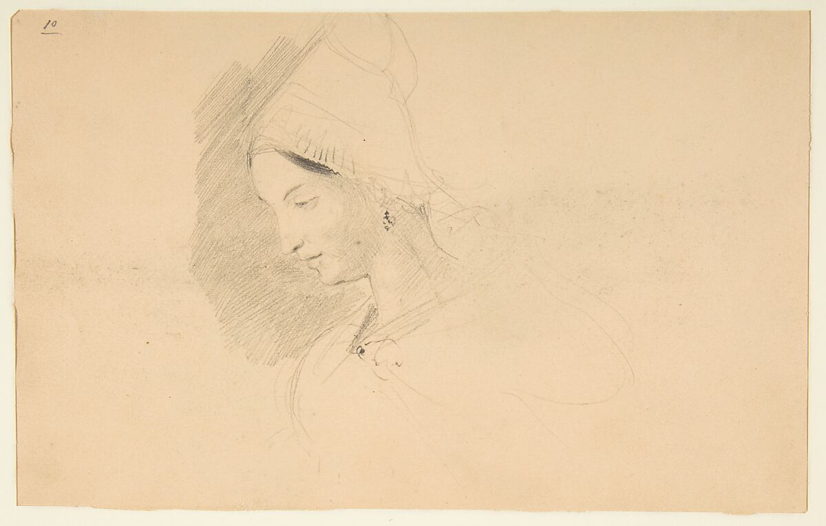 Sketchbook with views of Tours, France and its environs, Eugène Delacroix (French, Charenton-Saint-Maurice 1798–1863 Paris), Graphite and watercolor on wove paper