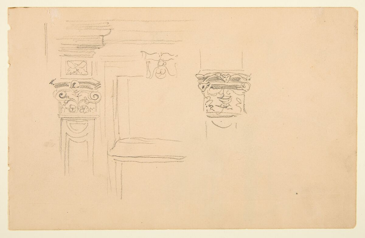 Sketchbook with views of Tours, France and its environs, Eugène Delacroix (French, Charenton-Saint-Maurice 1798–1863 Paris), Graphite and watercolor on wove paper