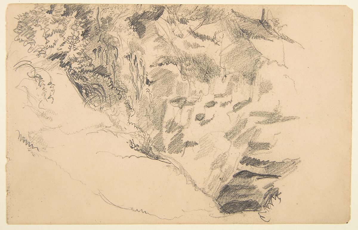 Sketchbook with views of Tours, France and its environs, Eugène Delacroix (French, Charenton-Saint-Maurice 1798–1863 Paris), Graphite and watercolor on wove paper