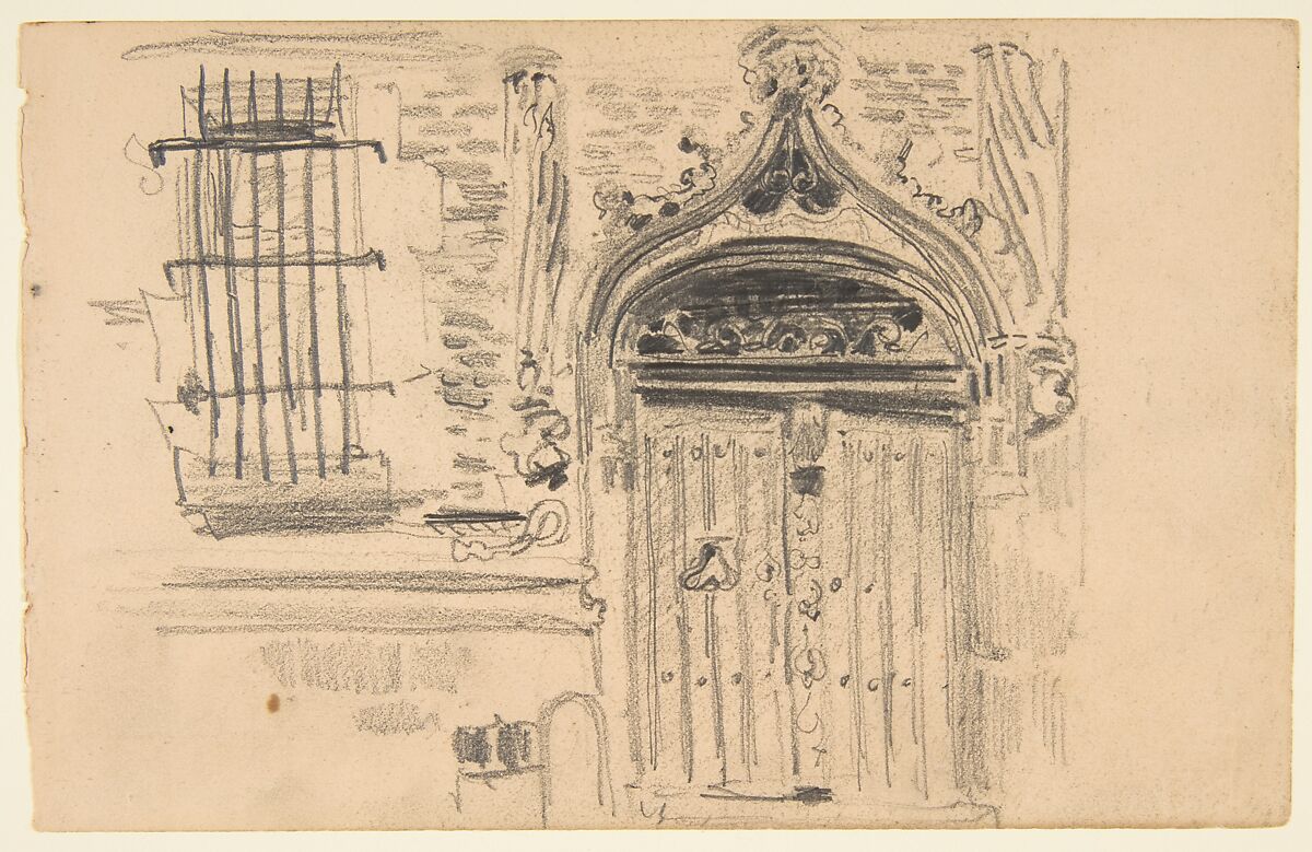 Sketchbook with views of Tours, France and its environs, Eugène Delacroix (French, Charenton-Saint-Maurice 1798–1863 Paris), Graphite and watercolor on wove paper