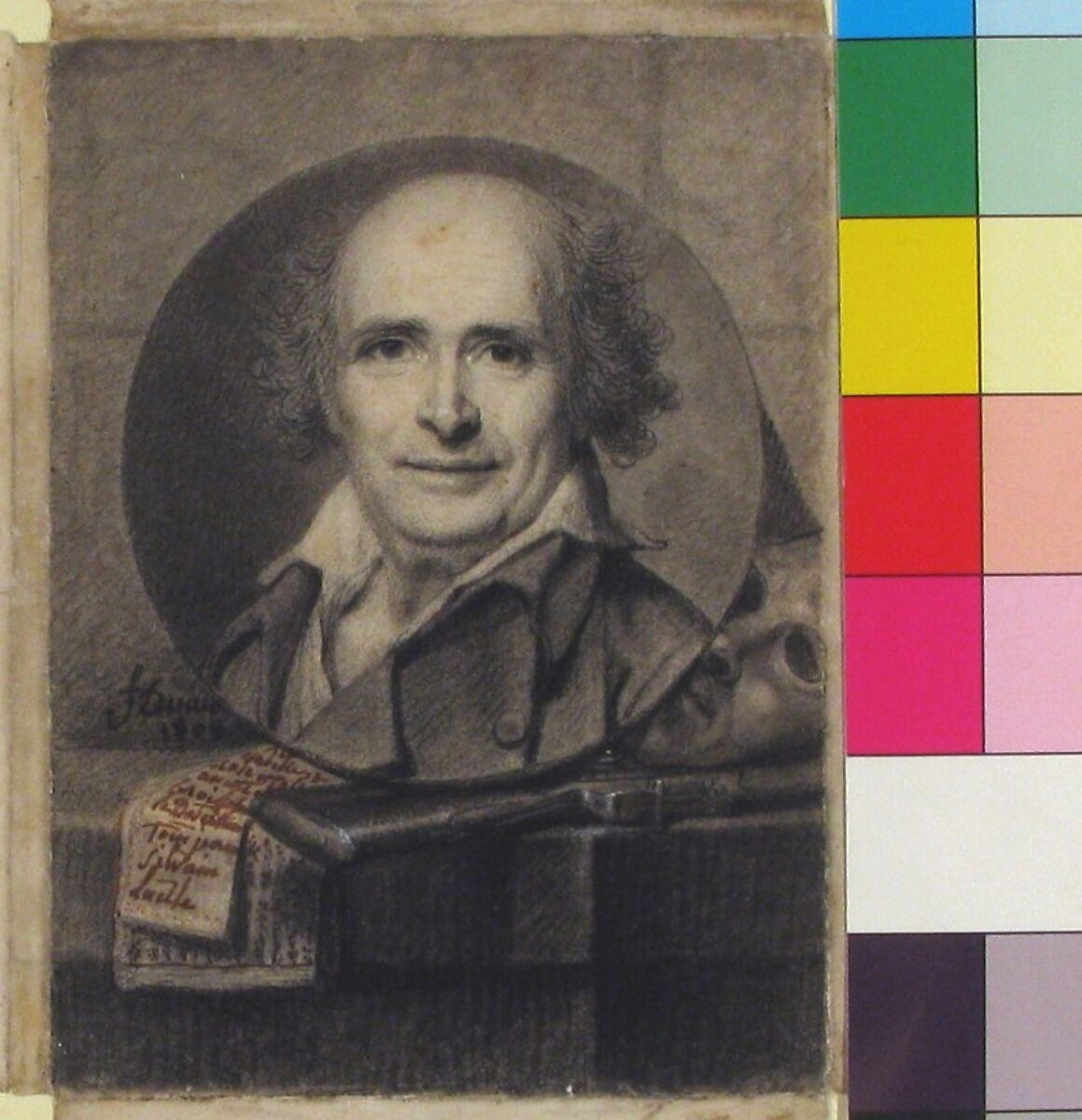 Portrait of the Composer André-Ernest-Modeste Grétry (1741-1813), François Dumont (French, Lunéville 1751–1831 Paris), Charcoal heightened with white