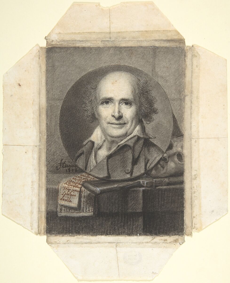 Portrait of the Composer André-Ernest-Modeste Grétry (1741-1813), François Dumont  French, Charcoal heightened with white
