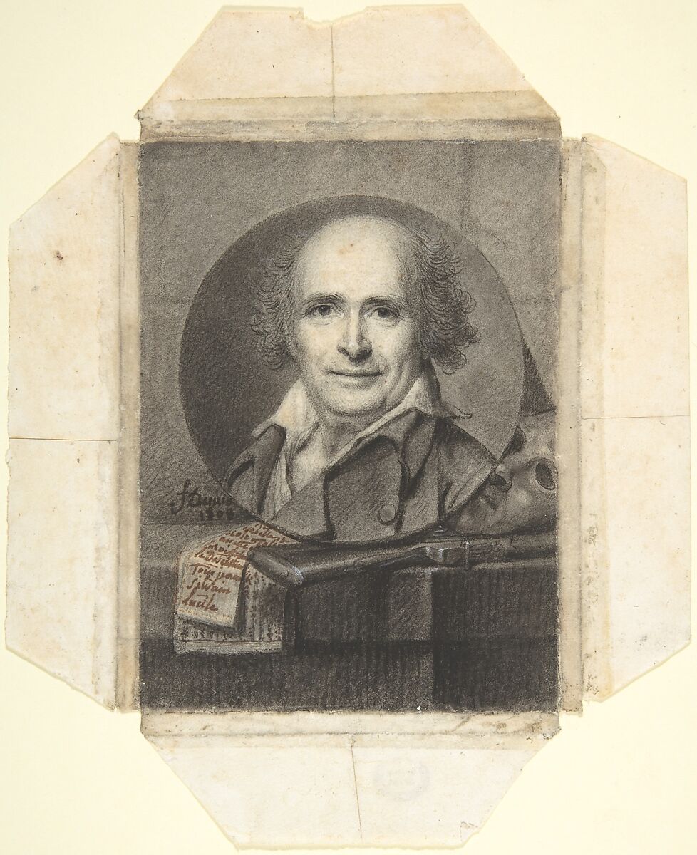 Portrait of the Composer André-Ernest-Modeste Grétry (1741-1813), François Dumont (French, Lunéville 1751–1831 Paris), Charcoal heightened with white 