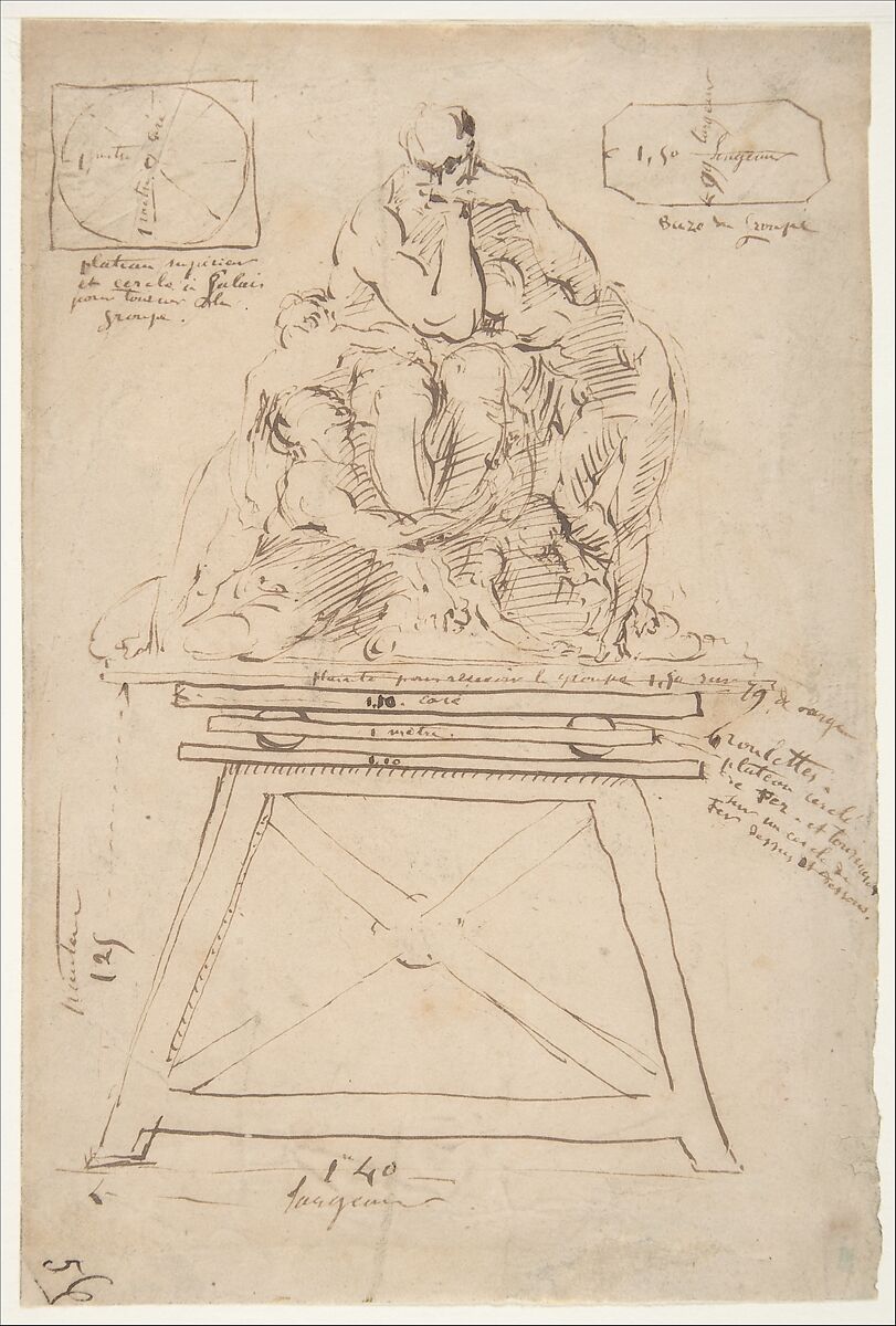 Study for the modeling stand of the Ugolino group