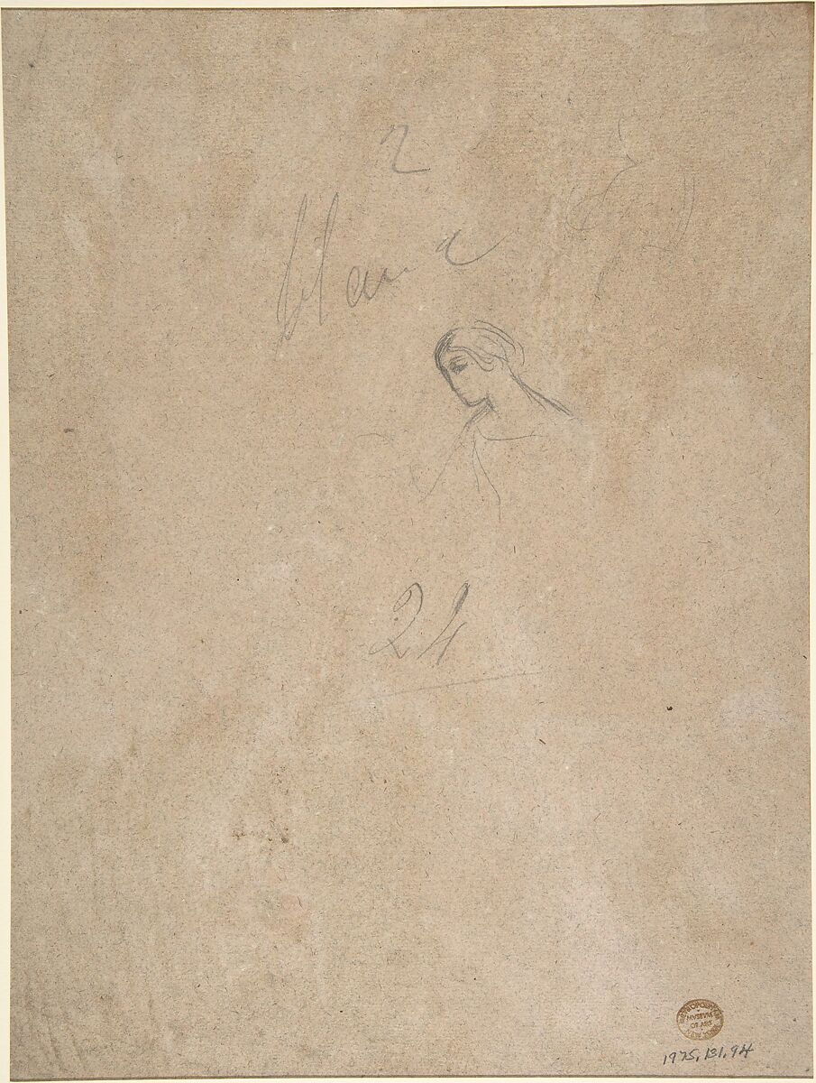 Mass, Théodore Chassériau (French, Le Limon, Saint-Domingue, West Indies 1819–1856 Paris), Brush and brown and gray wash, heightened with white, over graphite