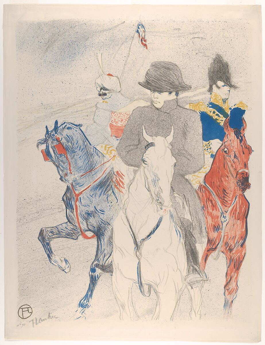 Napoleon, Henri de Toulouse-Lautrec (French, Albi 1864–1901 Saint-André-du-Bois), Crayon, brush, and spatter lithograph printed in six colors on wove paper; only state 