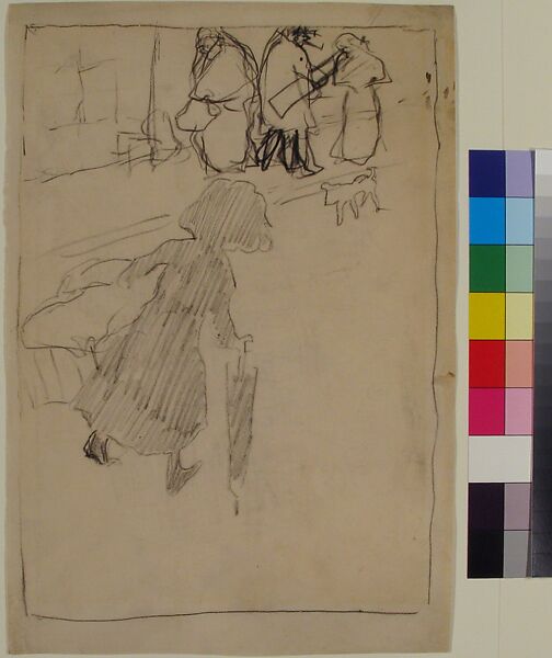 The Little Laundry Girl (La Petite Blanchisseuse), Pierre Bonnard (French, Fontenay-aux-Roses 1867–1947 Le Cannet), Lithographic crayon