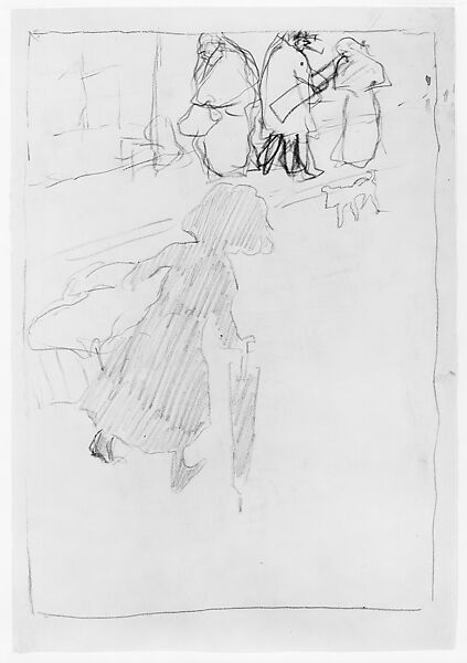 The Little Laundry Girl (La Petite Blanchisseuse), Pierre Bonnard (French, Fontenay-aux-Roses 1867–1947 Le Cannet), Lithographic crayon