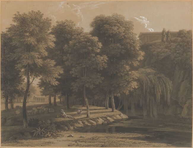 Classical Landscape with a Shepherd