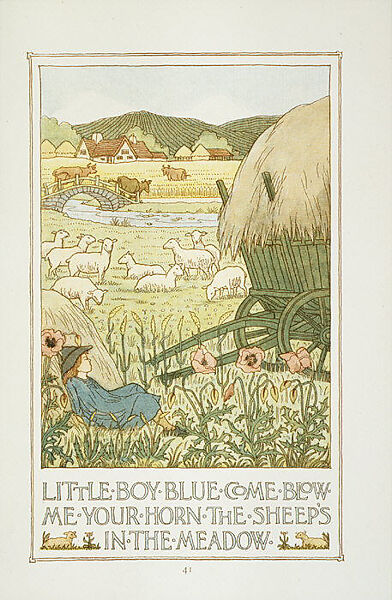 A Book of Nursery Rhymes, Francis Donkin Bedford (British, London 1864–1954 London), Illustrations: color woodcuts 