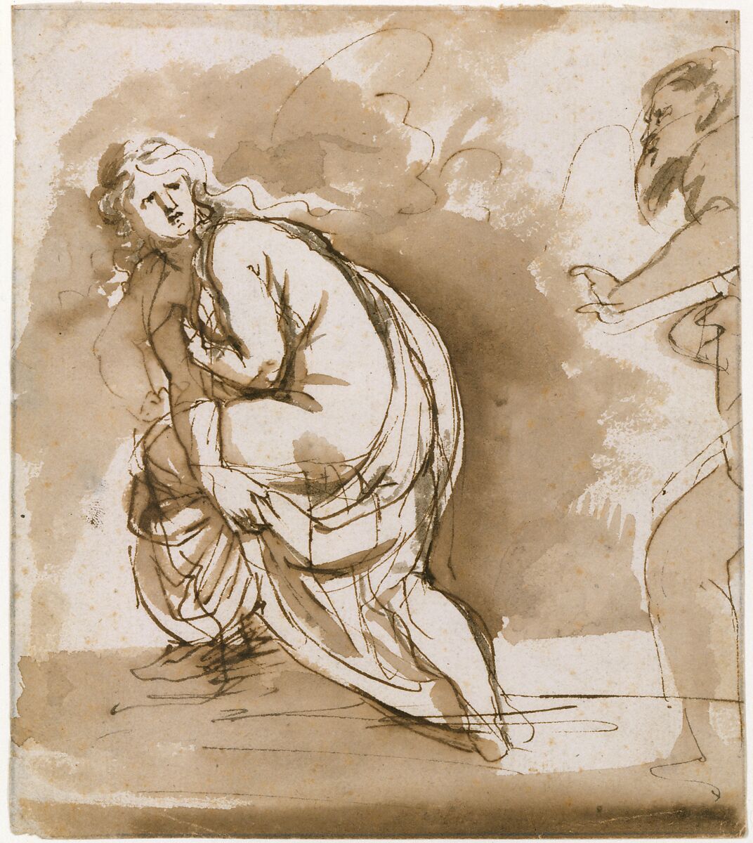 Susanna, Peter Paul Rubens (Flemish, Siegen 1577–1640 Antwerp), Pen and brown ink, brush and brown wash