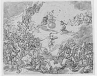 The Last Judgment, Michael Herr (German, Metzingen bei Reutlingen 1591–1661 Nuremberg), Pen and black ink, brush and gray wash, over black chalk